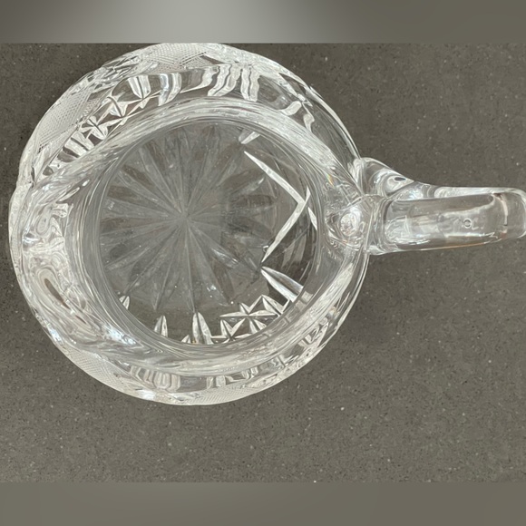 VINTAGE CRYSTAL CREAM & SUGAR SET WITH TRAY! - Picture 9 of 16